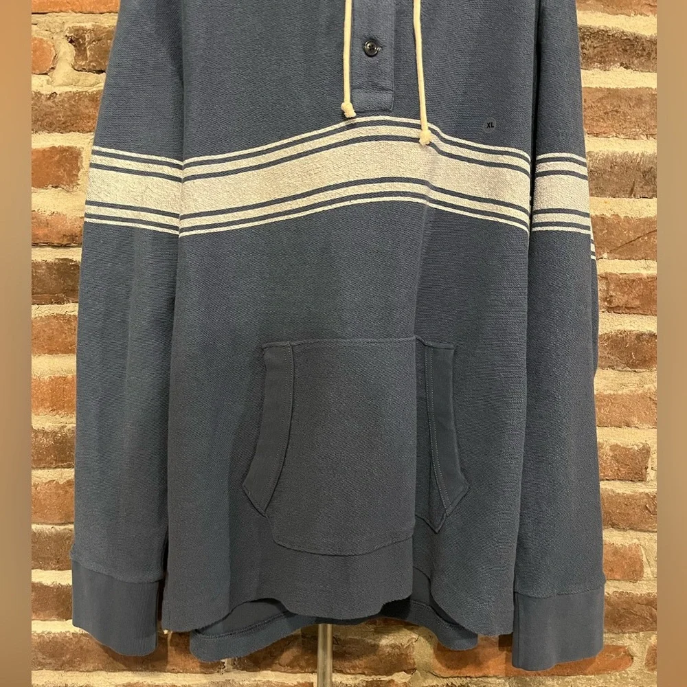 NWT American Eagle Blue Bonfire Fleece Baja Hoodie - Picture 5 of 16